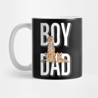 Boy dad tiger print Mug